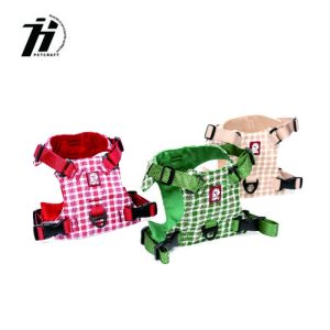 Holydog comfort personale regolabile imbraccia morbida nylon poliestere Plaid Pet Gilet imbraccia stile Natale