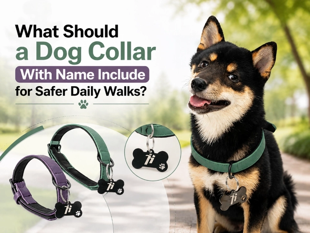 What Should a Dog Collar With Name Include for Safer Daily Walks